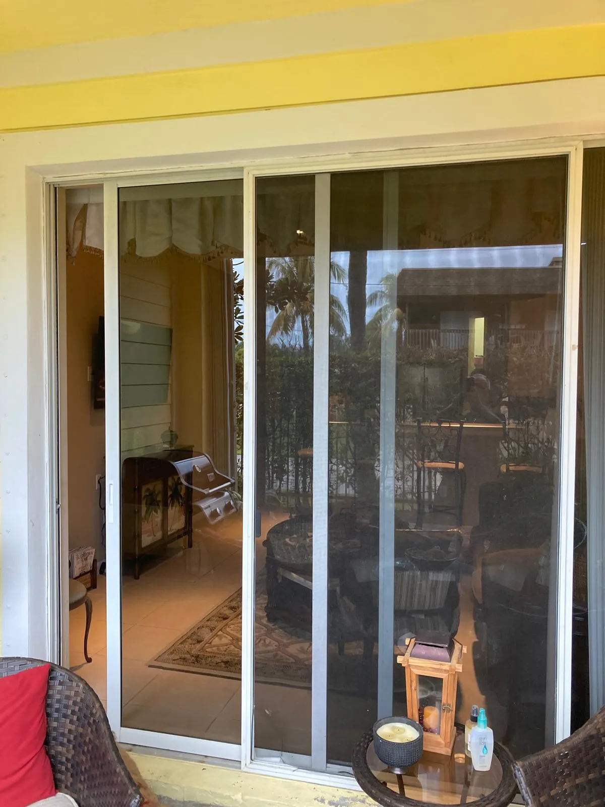 Complete sliding door lock and handle repair at Pembroke Pines home